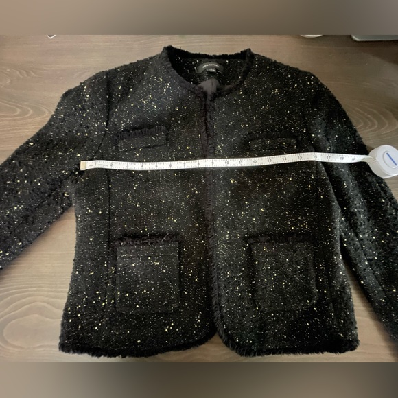 Ann Taylor black and gold tweed jacket - Picture 4 of 8